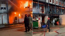 Huge Blaze In Slums Near Udyog Bhawan In Delhi, 20 Fire Engines On Spot