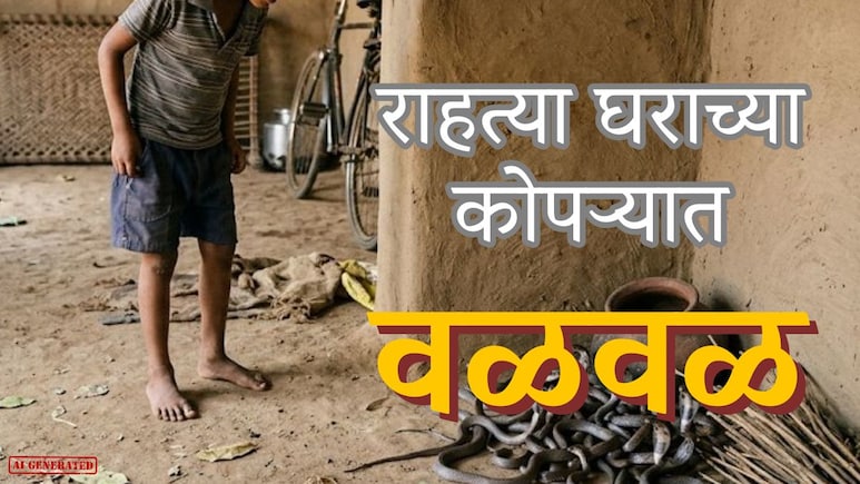 Kalyan News : राहत्या घराच्या कोपऱ्यात आंगतुक पाहुण्यांचा ठिय्या; तुटलेली लादी उचलताच अशोक लोखंडे हादरले!