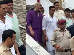 अक्षय कुमार ने किए माता वैष्णो देवी के दर्शन, मंदिर पहुंचते ही उमड़ी भक्तों की भीड़- देखें वीडियो