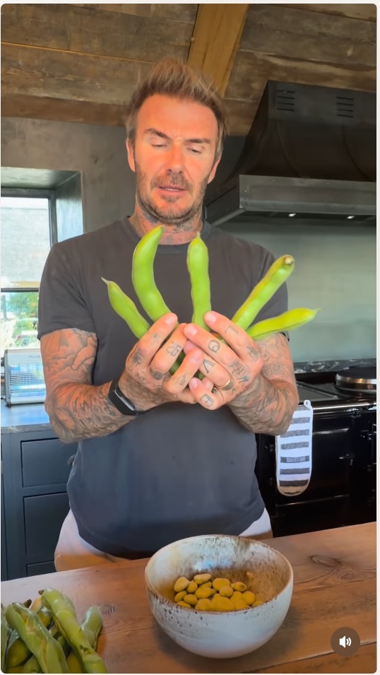 Watch: Victoria Beckham Marvels At David Beckham's Garden Produce