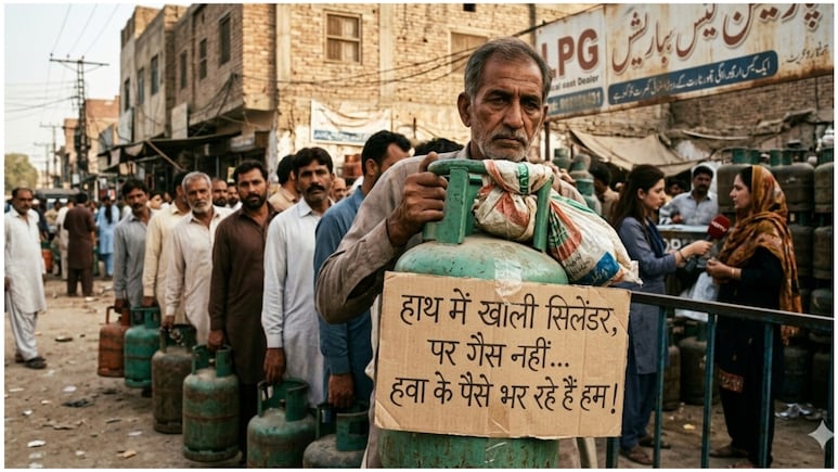 पाकिस्तान के इस शहर में 'हवा' का बिल भर रही जनता, खाना बनाने से पहले 15 मिनट खुला छोड़ना पड़ता है बर्नर