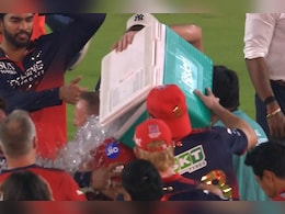 Watch: RCB Players Pour Chiller Ice Box Over Head Coach Andy Flower After Second Successive IPL Title