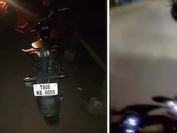 On Camera, Drunk KTM Duke Rider Crashes Into Divider In Hyderabad, Dies