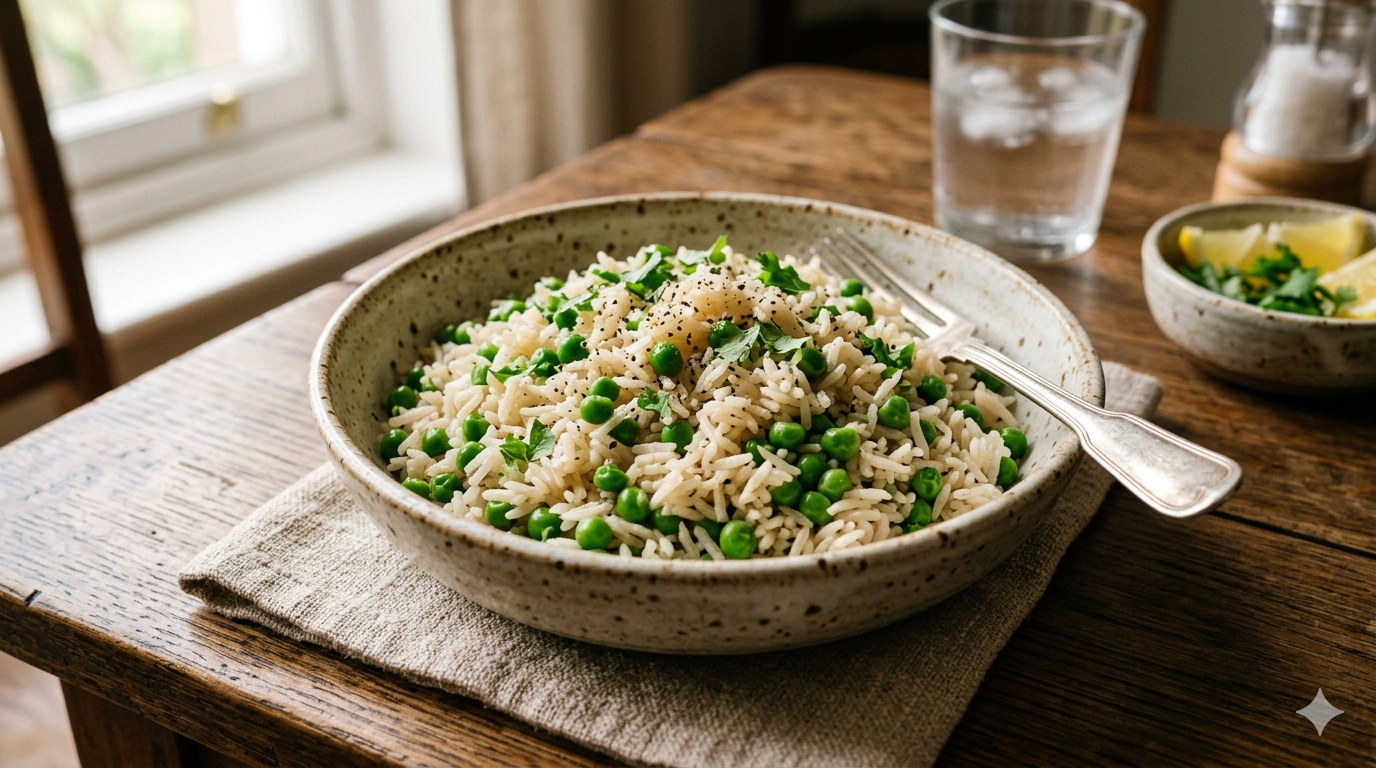 Adding one cup of green peas to rice can boost your fibre and protein intake