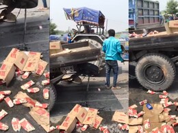 सड़क पर बहने लगी शराब, बिहार का वीडियो हो रहा वायरल