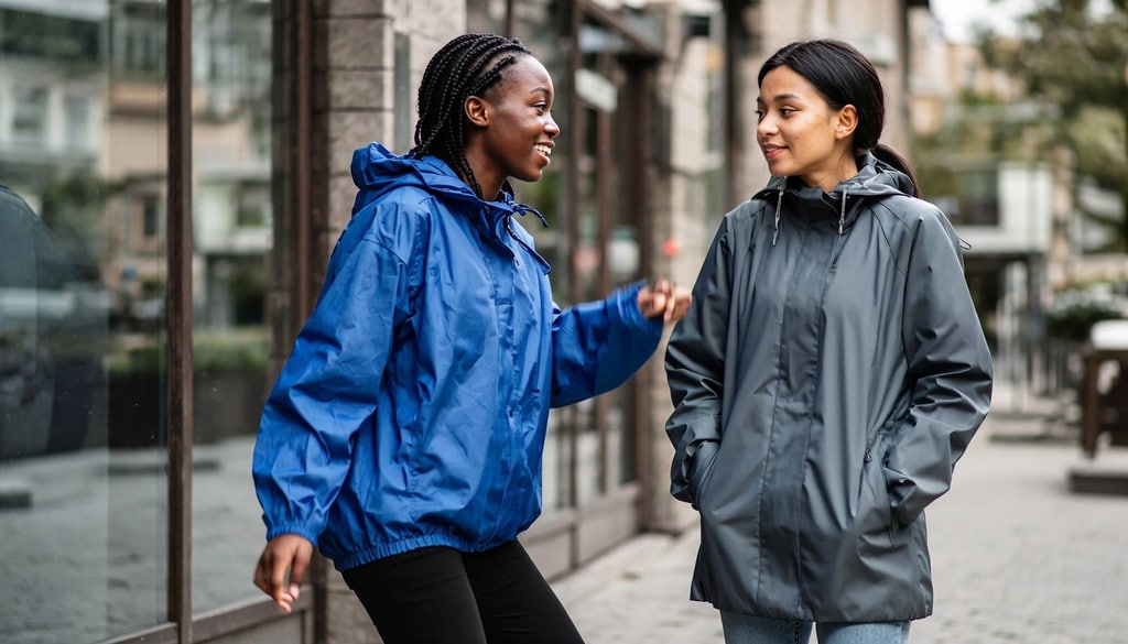 Discover the main differences in materials and weather protection between windcheaters and raincoats. Discover the main differences in materials and weather protection between windcheaters and raincoats.
