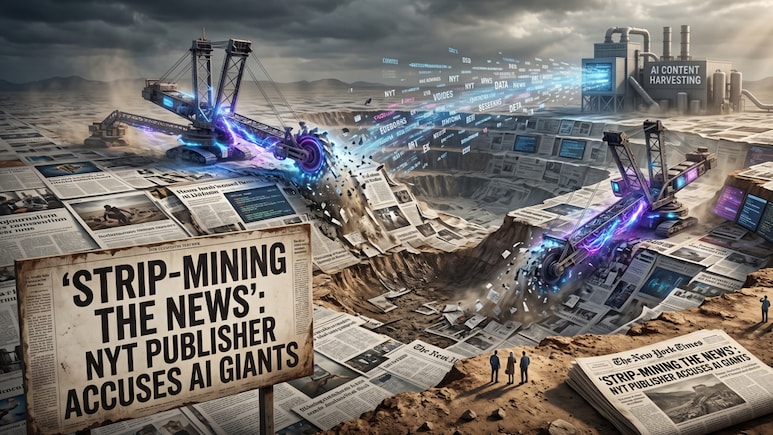 'Strip-Mining The News': NYT Publisher Accuses AI Giants Of Plundering Journalism