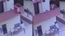 UP Man Leans Over To Get Ice Cream From Vendor, Falls From Balcony