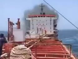 Fire On Oil Tanker Carrying 24 Indians Off Coast Of Oman