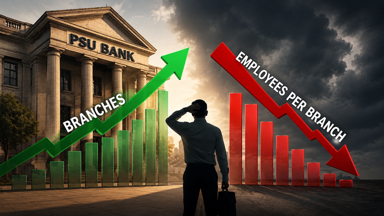 PSU Banks Added More Branches. But Employee Growth Didn’t Keep Up Amid Automations Push