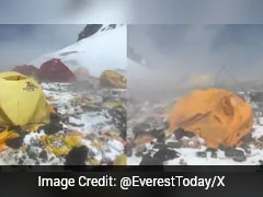 Video: Trash Piles Up At Everest Camp, Tents And Oxygen Bottles Left Behind