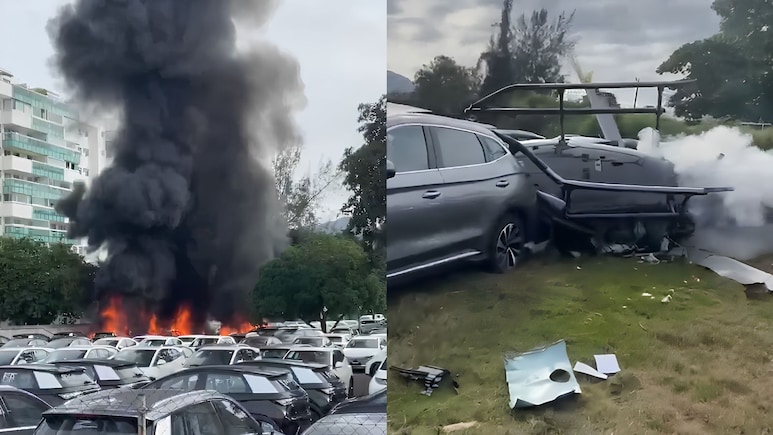 Video: Helicopters Collide Mid-Air In Rio De Janeiro, 6 Crew Members Dead