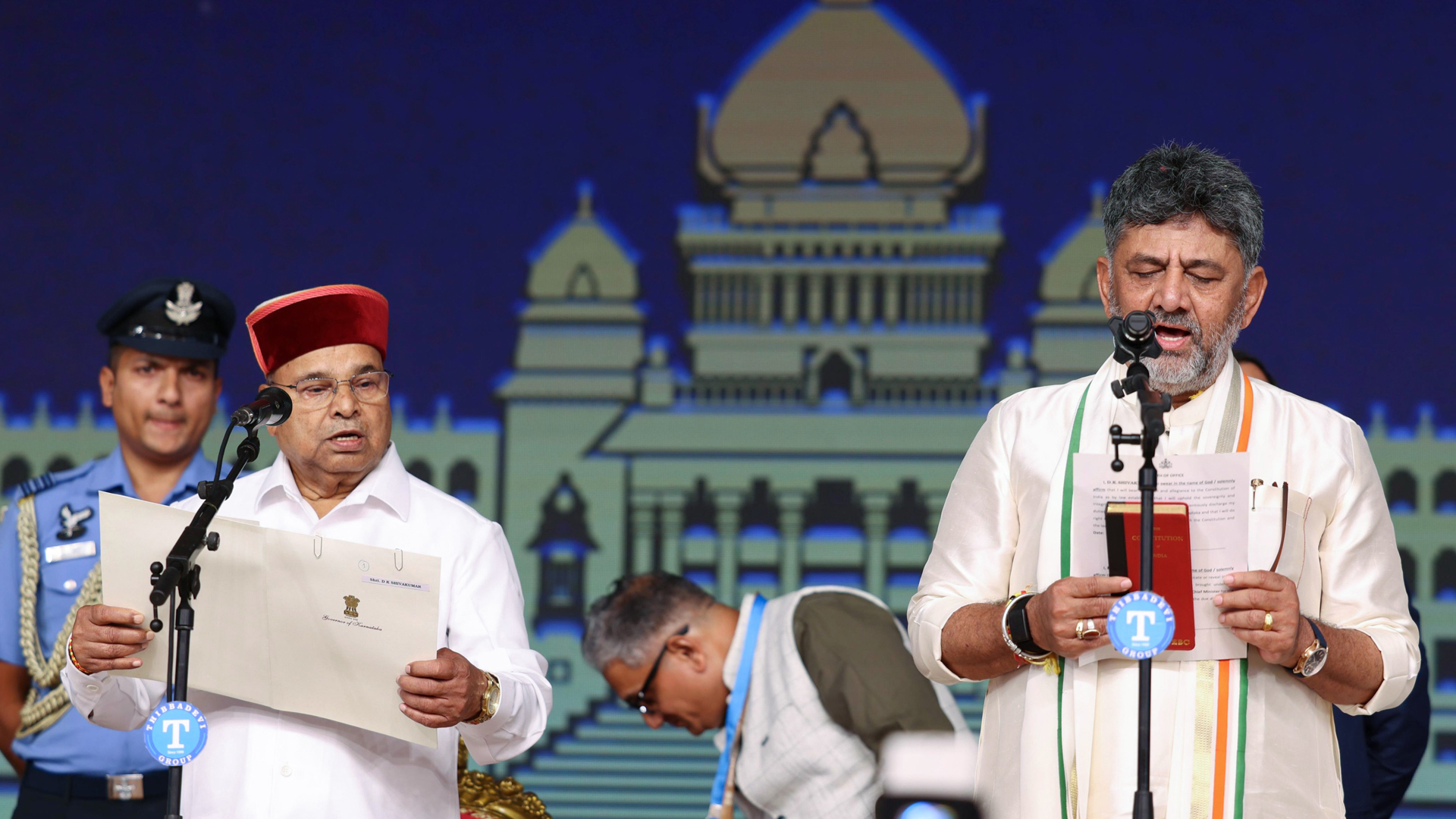 Karnataka Chief Minister DK Shivakumar Takes Oath, G Parameshwara Is His Deputy