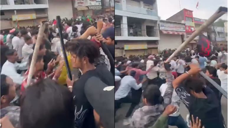 उज्जैन में मोहर्रम जुलूस के दौरान फिर बवाल: नई सड़क पर लाठी-डंडे चले, वायरल VIDEO से खुला मामला