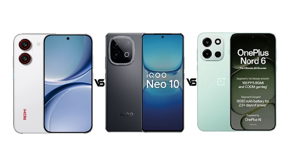 Redmi Turbo 5 vs iQOO Neo 10 vs OnePlus Nord 6: कीमत, फीचर्स और स्पेसिफिकेशंस में तुलना
