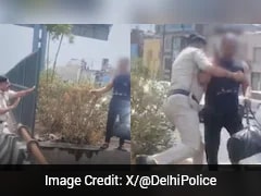 Video: Delhi Police Cop Saves Man Attempting Suicide On Mahipalpur Flyover