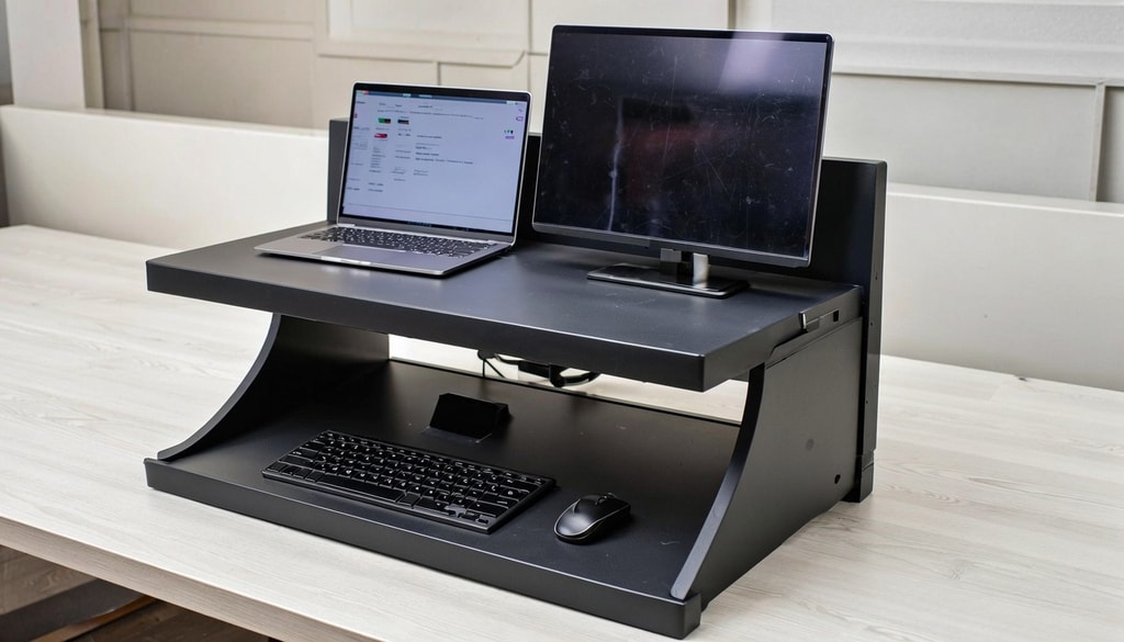 These affordable height-adjustable laptop tables and desk risers make working from home more comfortable.