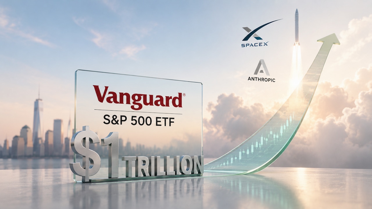 World's First ETF To Hit $1 Trillion Assets: Vanguard's S&P 500 ETF Readies For SpaceX, Anthropic IPOs