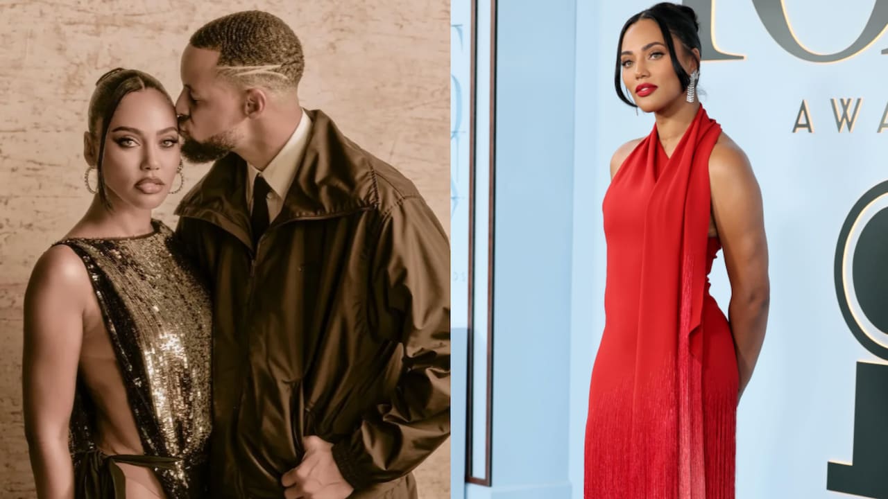 Stephen Curry Cant Keep Calm As Ayesha Curry Stuns In Cherry-Red Halter-Neck Gown At Tony Awards: "Wowzers"