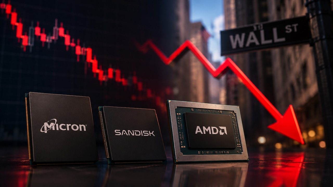 Micron, Sandisk, AMD Sink Up To 8% As Wall Street Resumes Dumping Chip Stocks