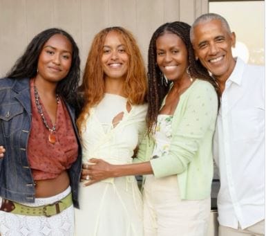 Malia And Sasha Obama Step Into Spotlight At Presidential Center Opening