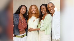 Obama Daughters Reunite With Parents At Chicago Presidential Center Launch