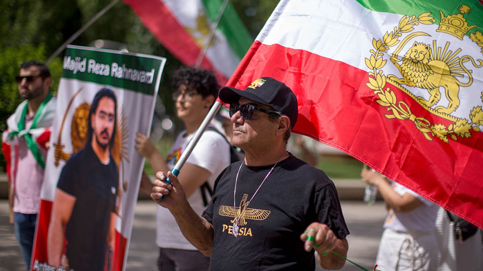 Flouting FIFA Rules, Fans Bring Back Pre-Revolutionary Iran Flags