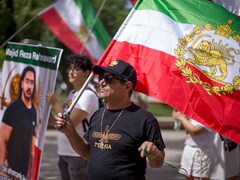 Flouting FIFA Rules, Fans Bring Back Pre-Revolutionary Iran Flags