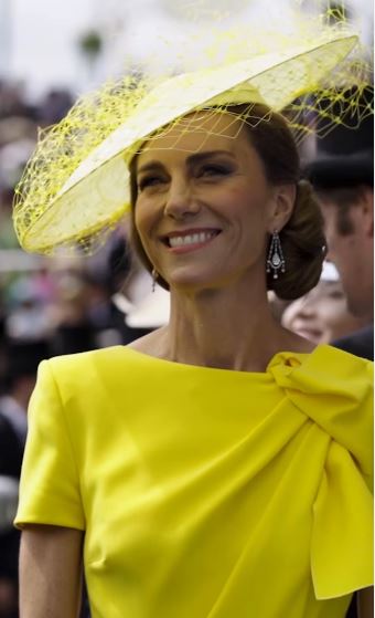 Kate Middleton Turns Heads In Sunshine Yellow At Royal Ascot After Two-Year Absence