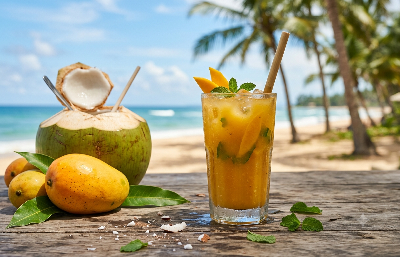 Mango when blended with coconut water can regulate your blood sugar