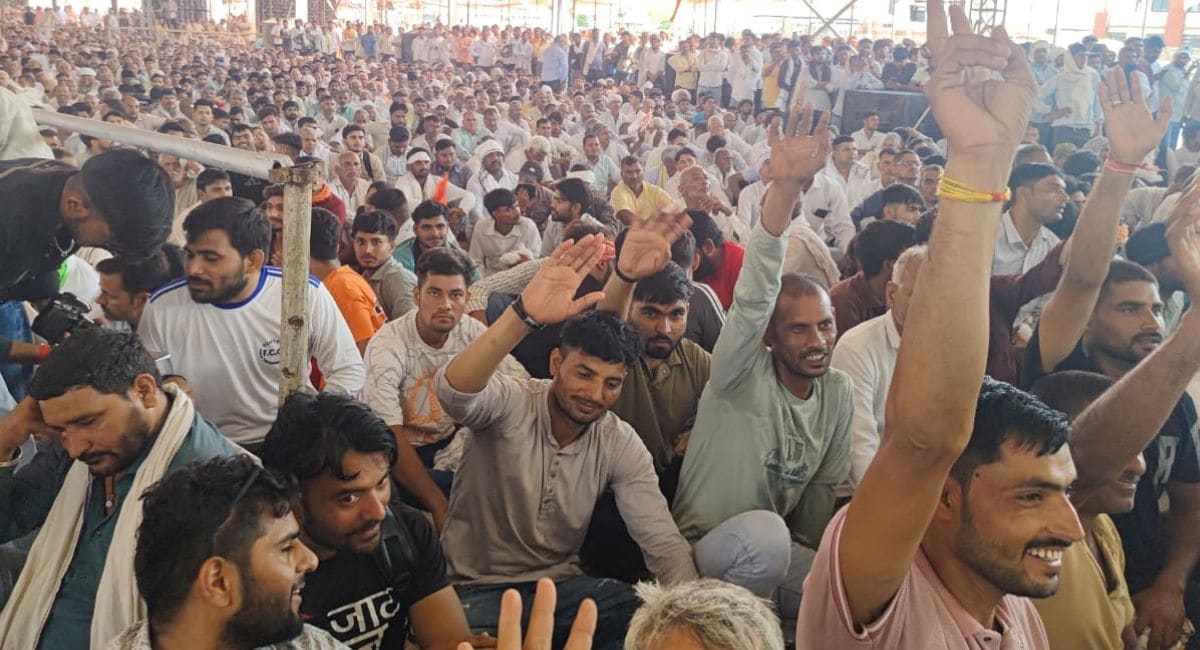 भरतपुर में जाटों ने भरी हुंकार. (Photo- NDTV) भरतपुर में जाटों ने भरी हुंकार. (Photo- NDTV)