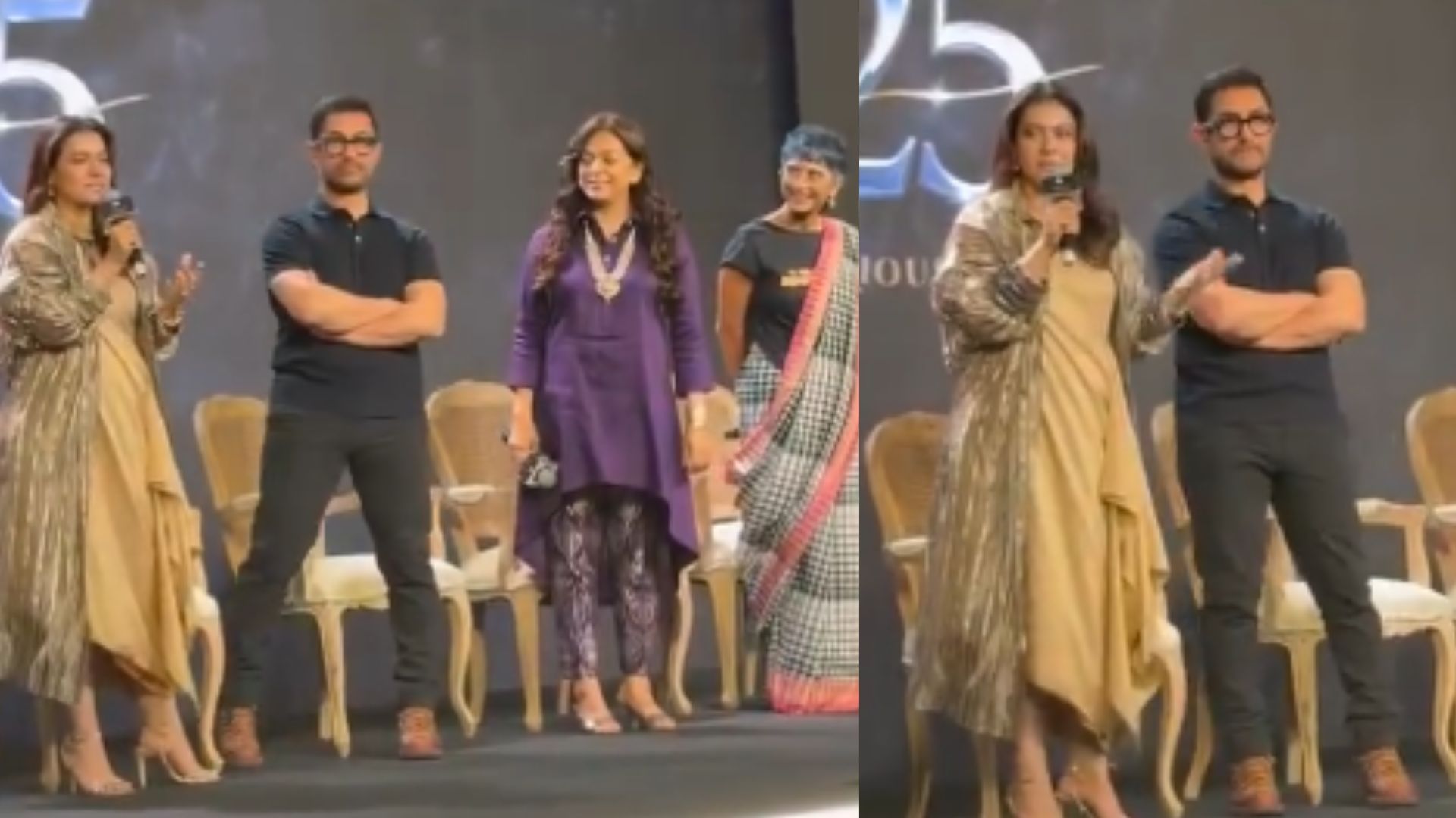Watch: Kajol Teases Aamir Khan About His 'Taste In Women' Ahead Of 3rd Wedding With Gauri Spratt