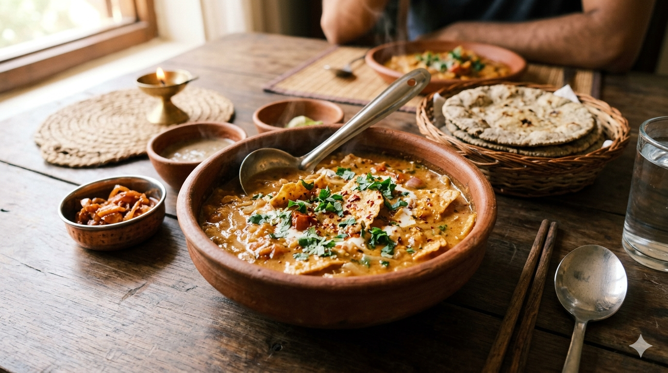 Easy Rajasthani Papad Ki Sabji Recipe For Busy Weekdays