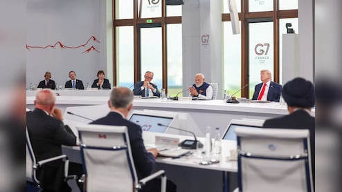 Sitting Beside Trump, Modi Flags Maritime Safety At G7: 'Keep Seas Safe, Protect Seafarers'
