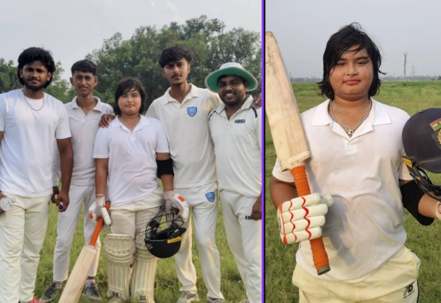 19 चौके और 6 छक्के...वैभव सूर्यवंशी के छोटे भाई आशीर्वाद का एक और तूफानी शतक, 119 गेंद पर ठोके168 रन