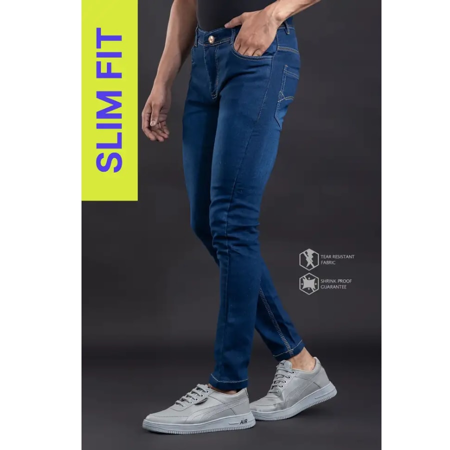 Click here to buy: Marsh-X Slim Men Blue Jeans