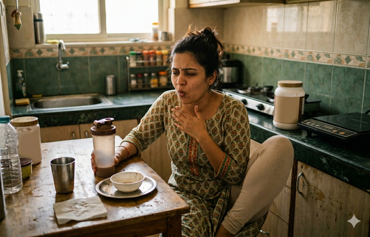 Protein bloat and morning burps are commonly experienced due to a high protein intake