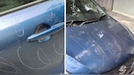 बेंगलुरु में रात में खड़ी की कार, सुबह बोनट पर नुकीली चीज से लिखा मिला No Parking