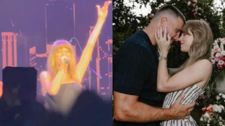 Taylor Swift Turns Travis Kelce's TEU Concert Into A <i>Love Story</i>, Joins Lainey Wilson For Surprise Duet