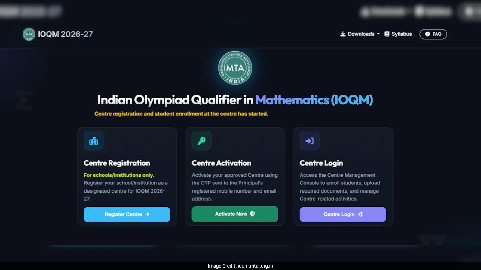 Indian Olympiad Qualifier in Mathematics 2026 Registration Begins, Check Eligibility And More Details