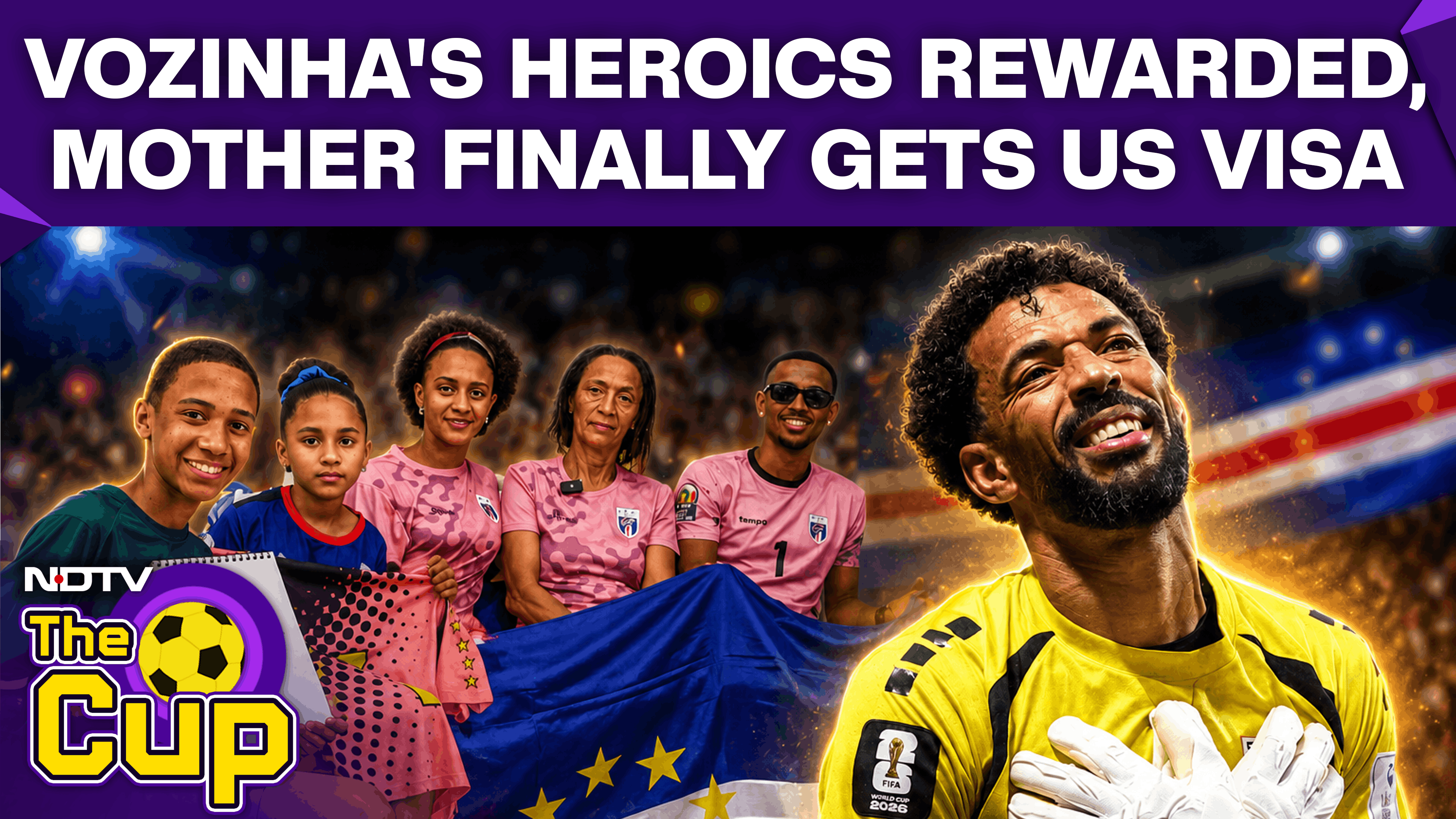 FIFA WC 2026 | Cape Verde Goalkeeper Vozinha Gets Emotional As Mother Gets Visa to Attend Next Match