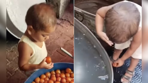 मां की सीख को बच्चे ने दिल से माना, खाने से पहले गुलाब जामुन भी धो डाला, वीडियो हुआ वायरल