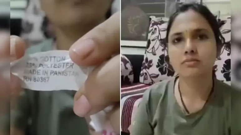 मंदिर में कैसे पहुंची 'Made in Pakistan' लिखी चादर? सोशल मीडिया पर महिला का वीडियो वायरल, लोगों ने उठाए सवाल