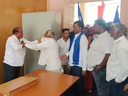 Karnataka Farmer Hits Official With Slipper Over Delayed Compensation
