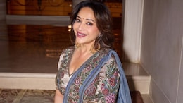 Viral Pics: <i>Maa Behen</i> Star Madhuri Dixit Rocks Denim Saree Look