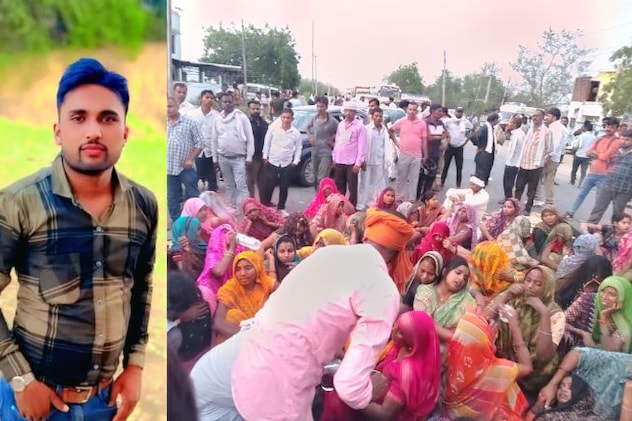 डंपर ने छीनी घर की खुशियां: युवक की मौत के बाद परिजनों का प्रदर्शन, दो घंटे शव रखकर किया हाईवे जाम