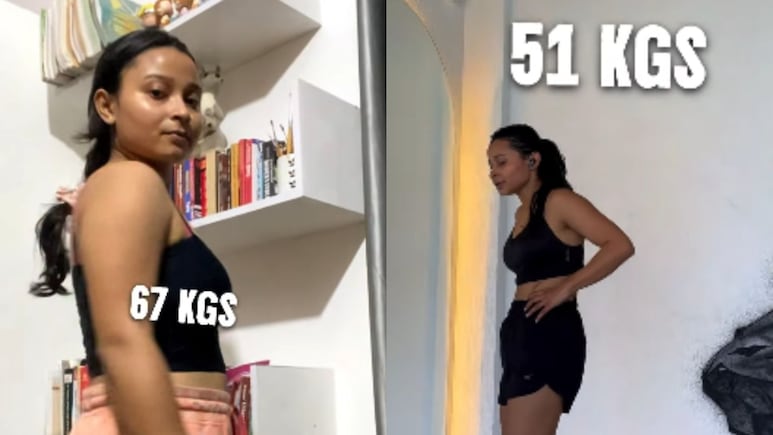 From 67 Kg To 51 Kg: Fitness Influencer Shares 6 Exercises That Helped Her Lose 16 Kg