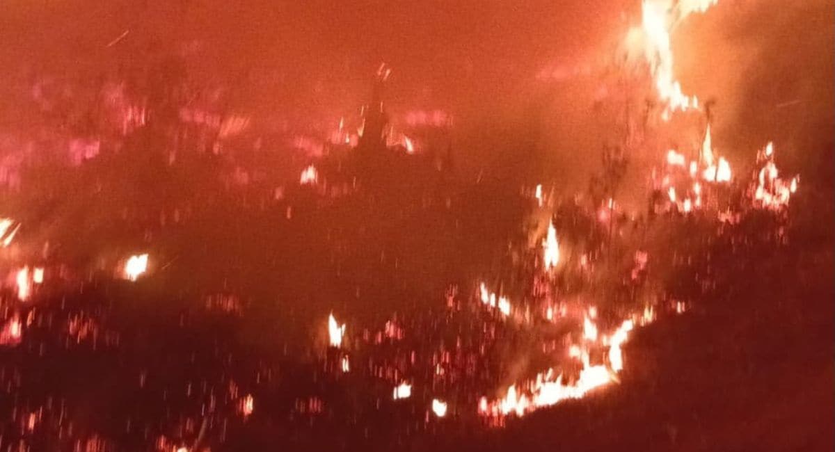 मंदिर में मौजूद करीब 200 लोग फंस गए थे. (Photo- NDTV)