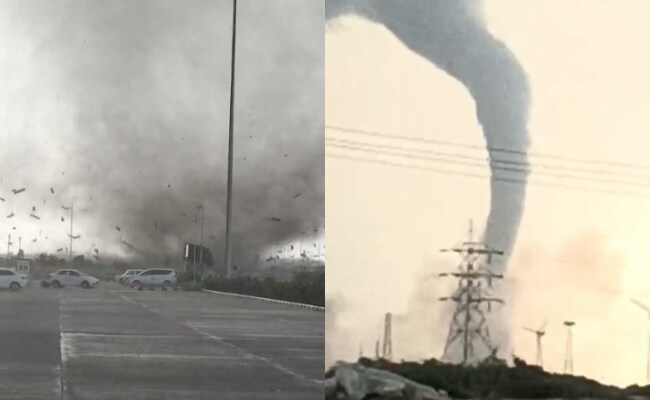 Tornado-Like Storm Strikes Tamil Nadu, Damaging Property Near Thoothukudi
