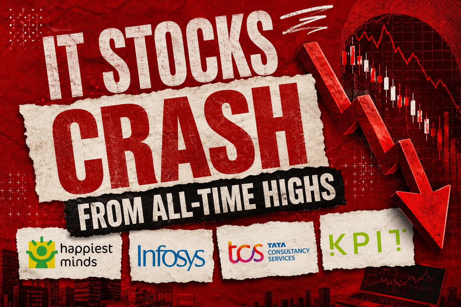 Mid-cap IT firms remain well below pandemic highs, with several deep declines